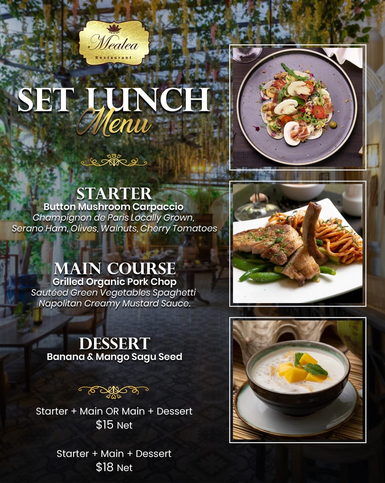 Mealea restaurant june set lunch